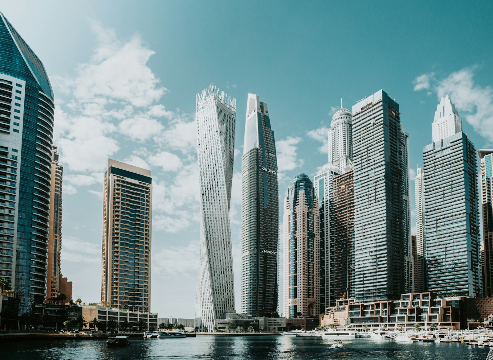 Dubai Marina waterfront towers